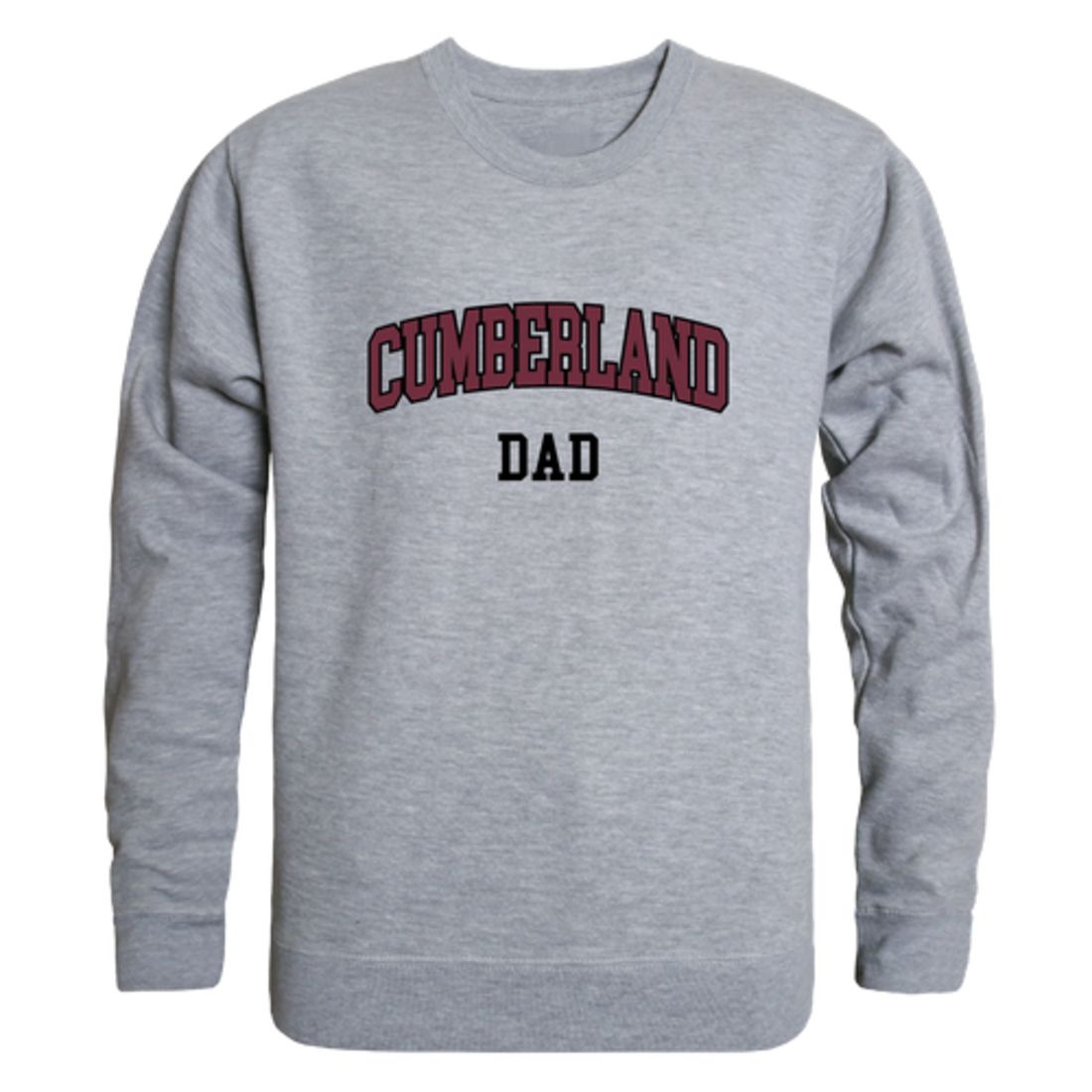 Cumberland University Phoenix Dad Fleece Crewneck Pullover Sweatshirt Heather Grey-Campus-Wardrobe