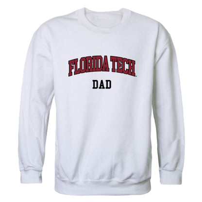 FIorida Institute of Technology Panthers Dad Fleece Crewneck Pullover Sweatshirt Heather Grey-Campus-Wardrobe