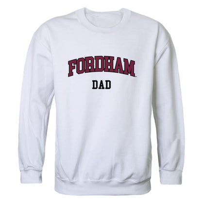 Fordham University Rams Dad Fleece Crewneck Pullover Sweatshirt Heather Grey-Campus-Wardrobe