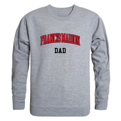 FMU Francis Marion University Patriots Dad Fleece Crewneck Pullover Sweatshirt Heather Grey-Campus-Wardrobe