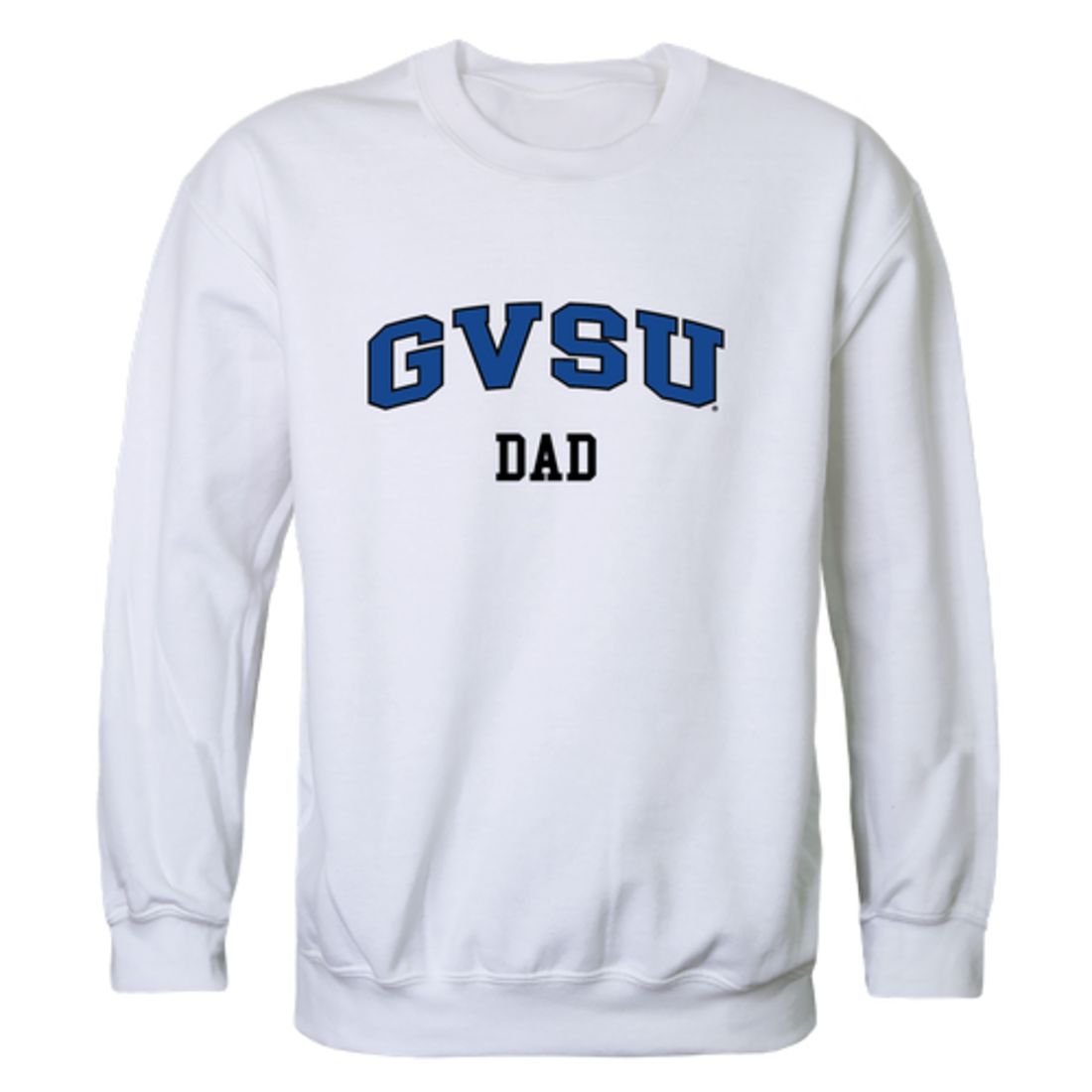 GVSU Grand Valley State University Lakers Dad Fleece Crewneck Pullover Sweatshirt Heather Grey-Campus-Wardrobe