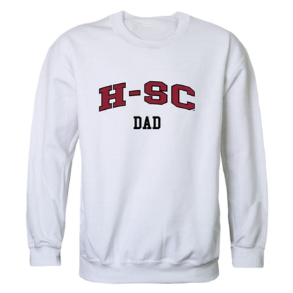 HSC Hampden-Sydney College Tigers Dad Fleece Crewneck Pullover Sweatshirt Heather Grey-Campus-Wardrobe