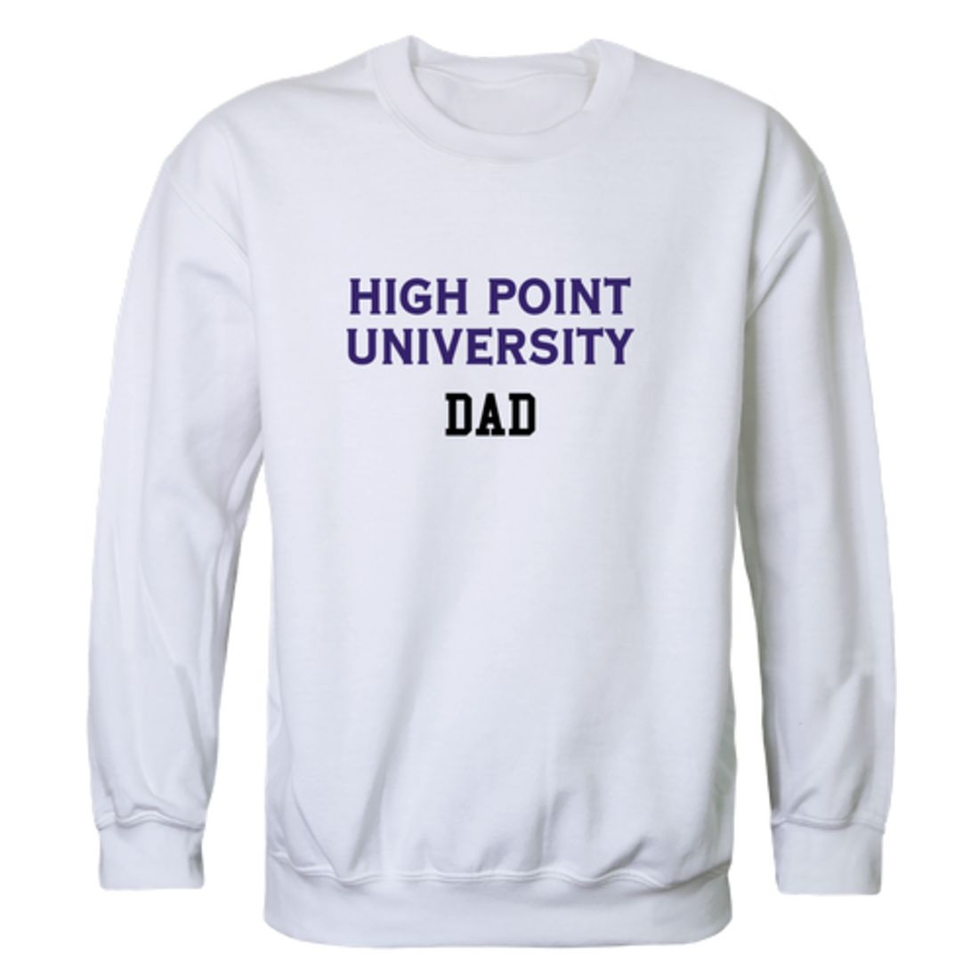 HPU High Point University Panthers Dad Fleece Crewneck Pullover Sweatshirt Heather Charcoal-Campus-Wardrobe