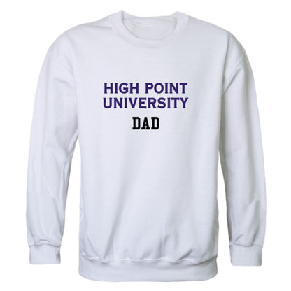 HPU High Point University Panthers Dad Fleece Crewneck Pullover Sweatshirt Heather Charcoal-Campus-Wardrobe