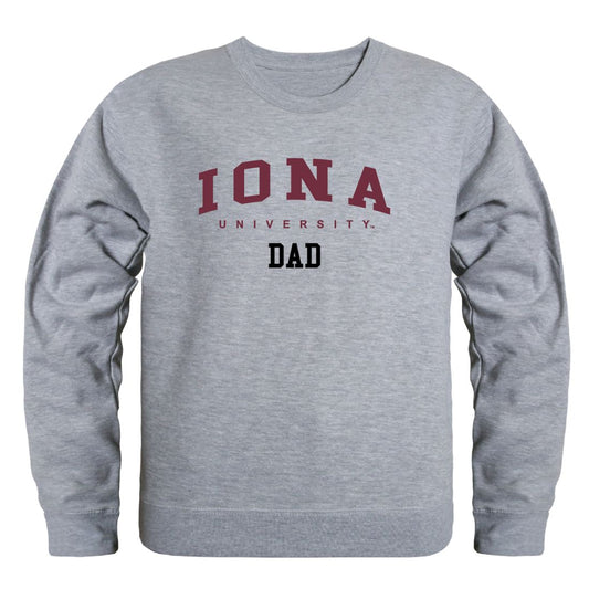 Iona C Gaels Dad Fleece Crewneck Pullover Sweatshirt