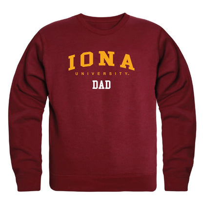 Iona C Gaels Dad Fleece Crewneck Pullover Sweatshirt