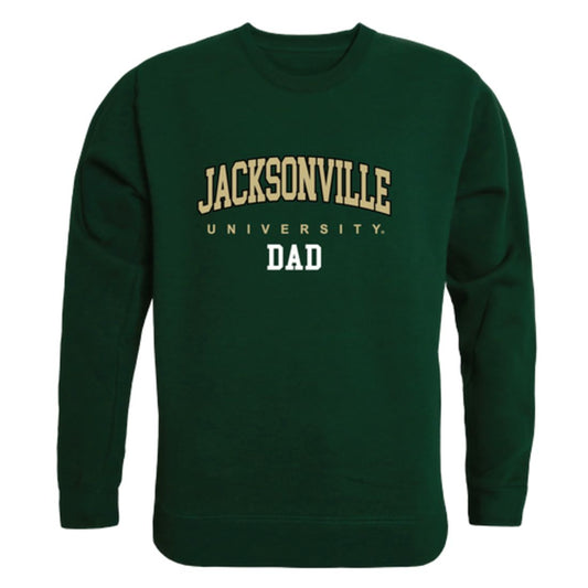 JU Jacksonville University Dolphin Dad Fleece Crewneck Pullover Sweatshirt Forest-Campus-Wardrobe