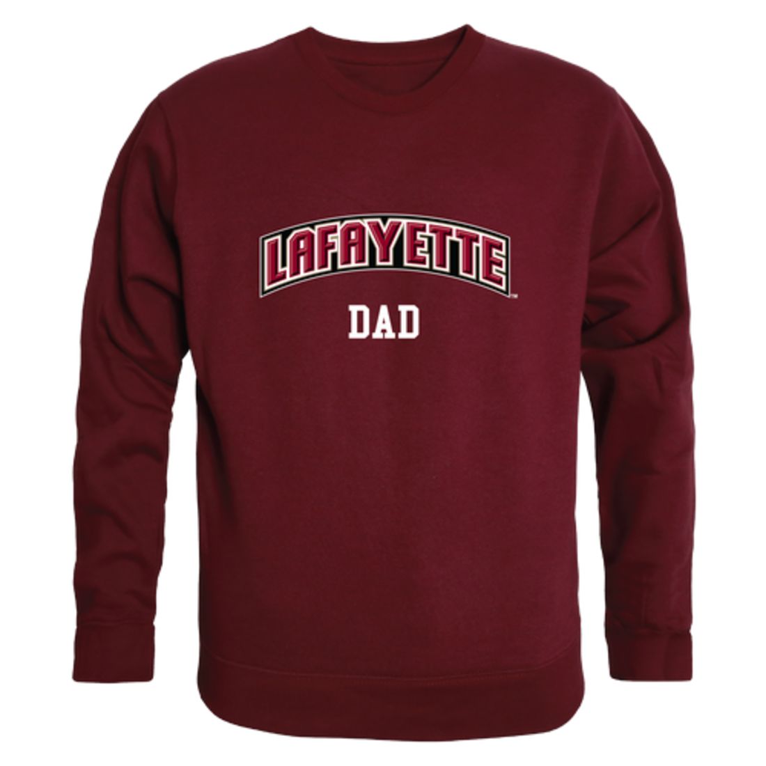 Lafayette College Leopards Dad Fleece Crewneck Pullover Sweatshirt Heather Grey-Campus-Wardrobe