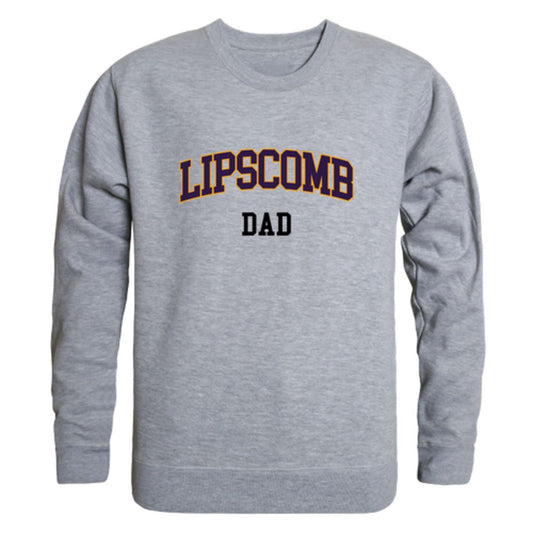 Mouseover Image, Lipscomb University Bisons Dad Fleece Crewneck Pullover Sweatshirt Heather Charcoal-Campus-Wardrobe