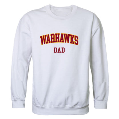 ULM University of Louisiana Monroe Warhawks Dad Fleece Crewneck Pullover Sweatshirt Heather Grey-Campus-Wardrobe