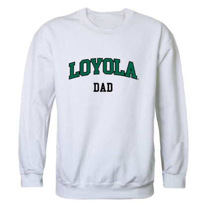 Loyola University Maryland Greyhounds Dad Fleece Crewneck Pullover Sweatshirt Forest-Campus-Wardrobe