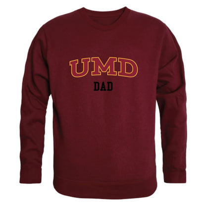 UMD University of Minnesota Duluth Bulldogs Dad Fleece Crewneck Pullover Sweatshirt Heather Grey-Campus-Wardrobe