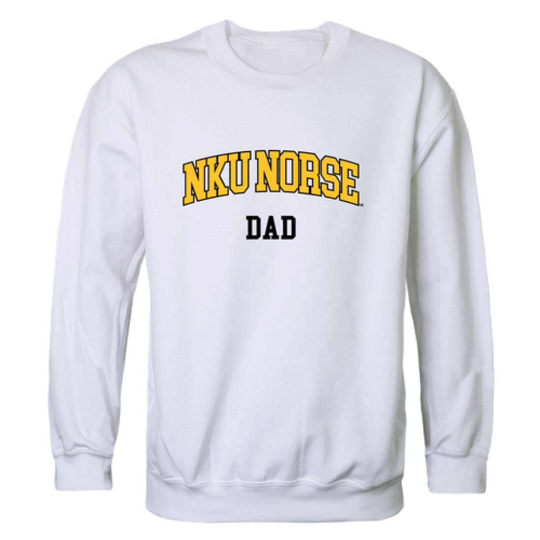 NKU Northern Kentucky University Norse Dad Fleece Crewneck Pullover Sweatshirt Black-Campus-Wardrobe