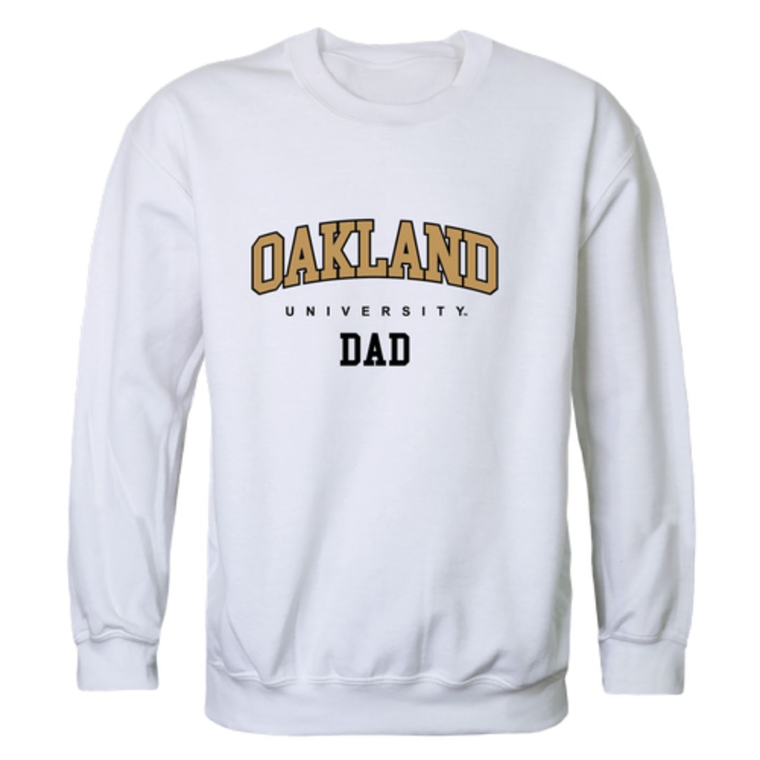 Oakland Golden Grizzlies Dad Fleece Crewneck Pullover Sweatshirt