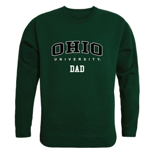 Ohio University Bobcats Dad Fleece Crewneck Pullover Sweatshirt Forest-Campus-Wardrobe