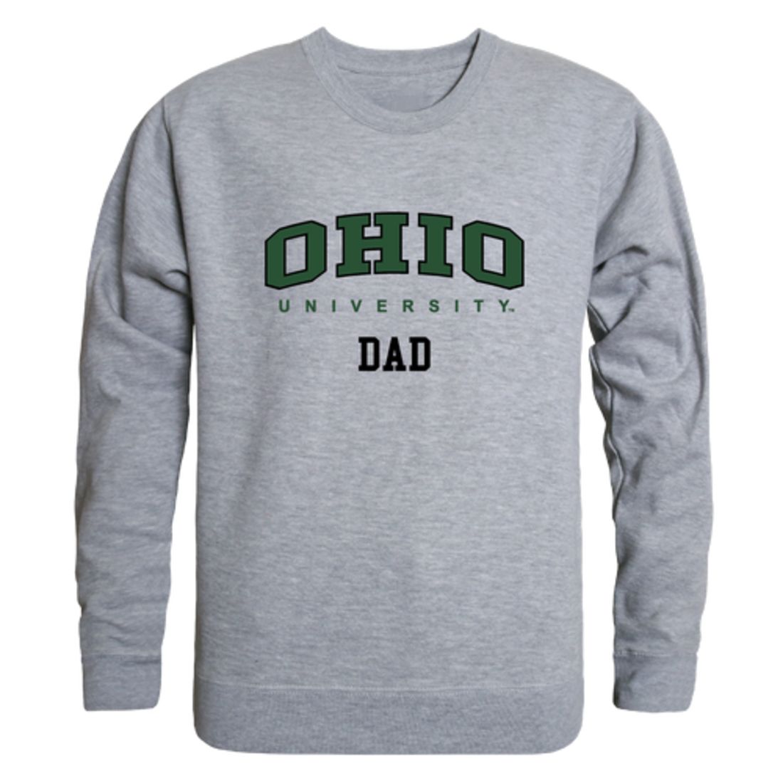 Ohio University Bobcats Dad Fleece Crewneck Pullover Sweatshirt Forest-Campus-Wardrobe