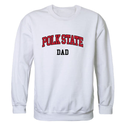 Polk State College Eagles Dad Fleece Crewneck Pullover Sweatshirt Heather Grey-Campus-Wardrobe