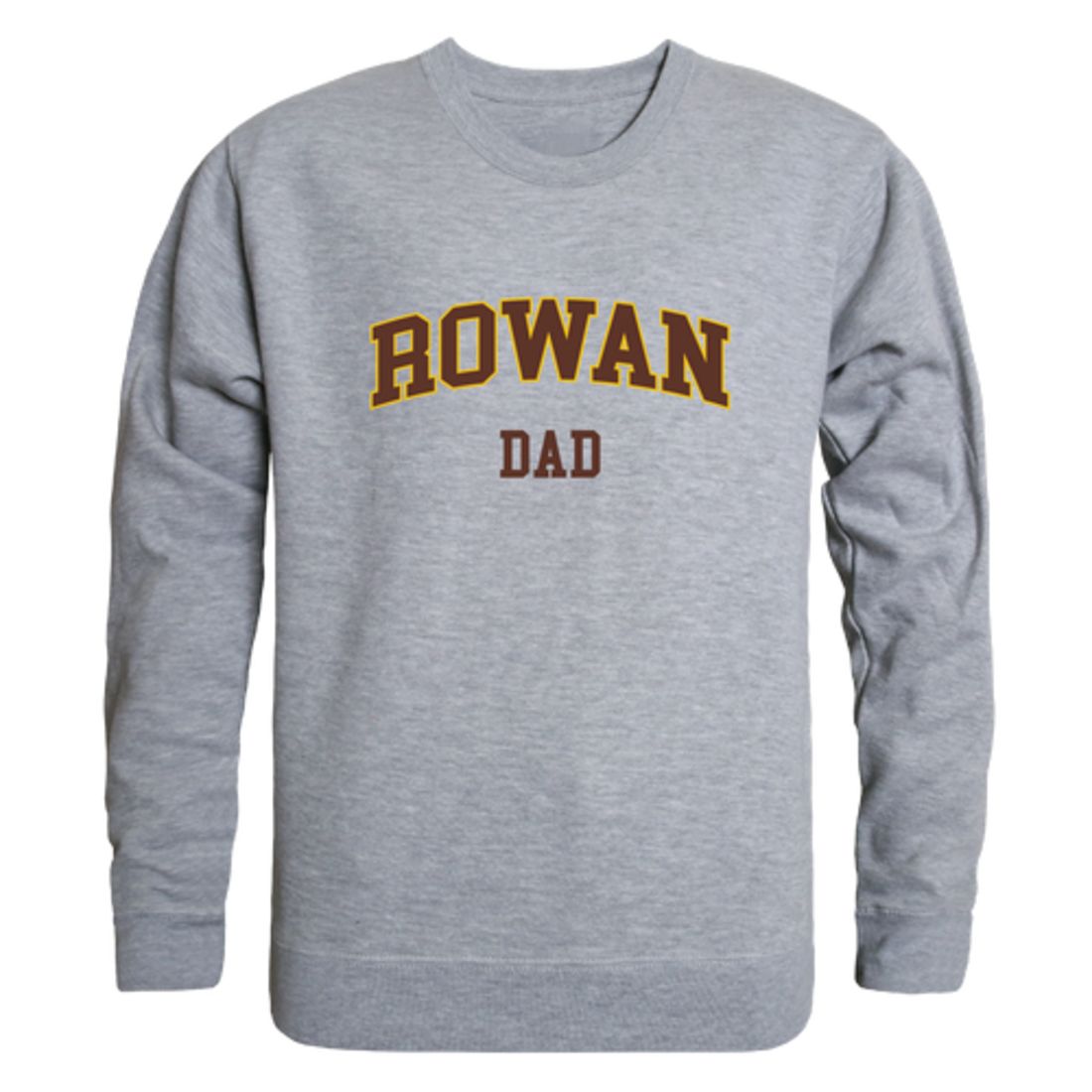 Rowan University Profs Dad Fleece Crewneck Pullover Sweatshirt Heather Charcoal-Campus-Wardrobe