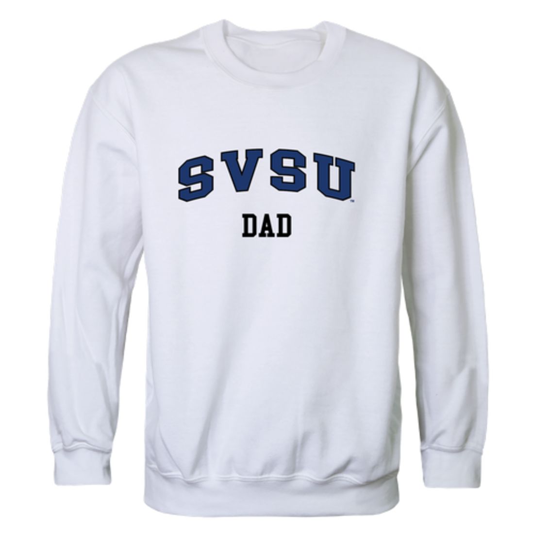 SVSU Saginaw Valley State University Cardinals Dad Fleece Crewneck Pullover Sweatshirt Heather Charcoal-Campus-Wardrobe
