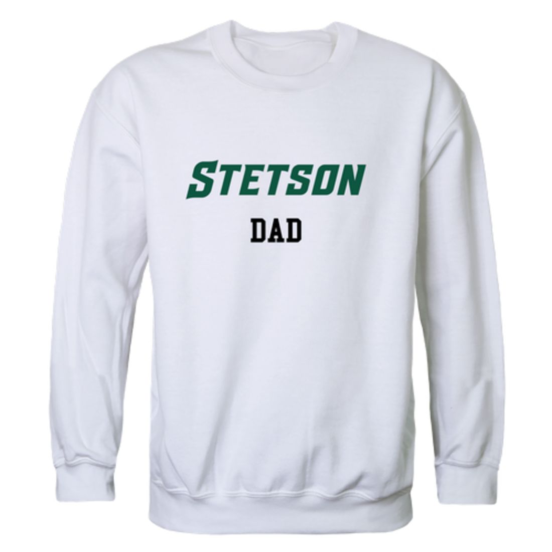 Stetson University Hatters Dad Fleece Crewneck Pullover Sweatshirt Forest-Campus-Wardrobe