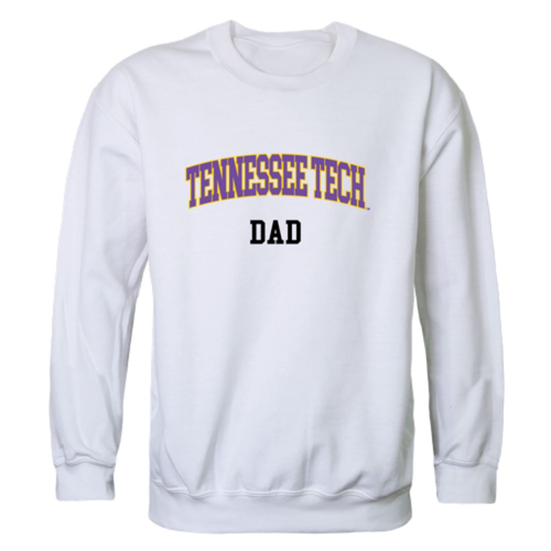TTU Tennessee Tech University Golden Eagles Dad Fleece Crewneck Pullover Sweatshirt Heather Charcoal-Campus-Wardrobe