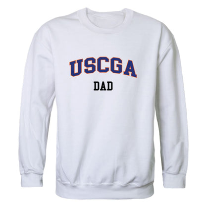 USCGA United States Coast Guard Academy Bears Dad Fleece Crewneck Pullover Sweatshirt Heather Grey-Campus-Wardrobe