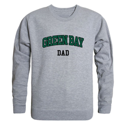 UWGB University of Wisconsin-Green Bay Phoenix Dad Fleece Crewneck Pullover Sweatshirt Forest-Campus-Wardrobe