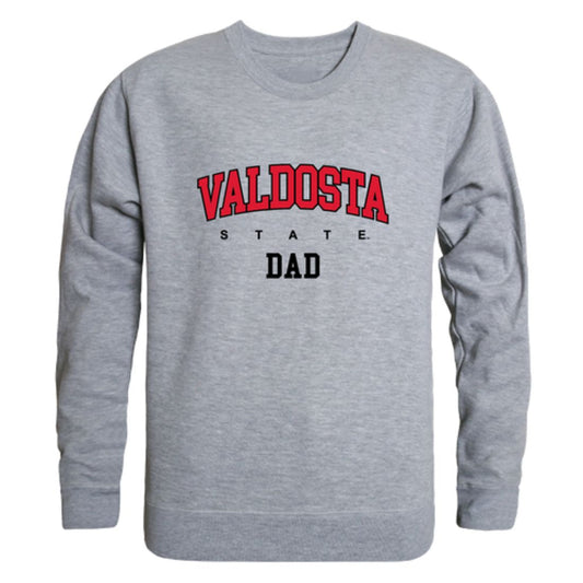 Valdosta V-State University Blazers Dad Fleece Crewneck Pullover Sweatshirt Heather Grey-Campus-Wardrobe