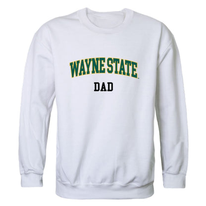 Wayne State University Warriors Warriors Dad Fleece Crewneck Pullover Sweatshirt Forest-Campus-Wardrobe