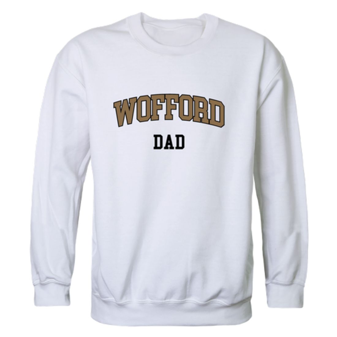 Wofford College Terriers Dad Fleece Crewneck Pullover Sweatshirt Black-Campus-Wardrobe