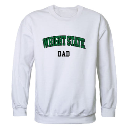 Wright State University Raiders Dad Fleece Crewneck Pullover Sweatshirt Heather Charcoal-Campus-Wardrobe