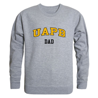 UAPB University of Arkansas Pine Bluff Golden Lions Dad Fleece Crewneck Pullover Sweatshirt Black-Campus-Wardrobe