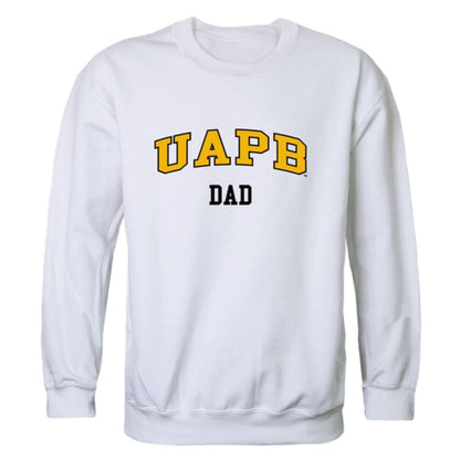 UAPB University of Arkansas Pine Bluff Golden Lions Dad Fleece Crewneck Pullover Sweatshirt Black-Campus-Wardrobe