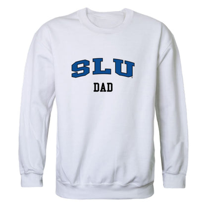 SLU Saint Louis University Billikens Dad Fleece Crewneck Pullover Sweatshirt Heather Grey-Campus-Wardrobe
