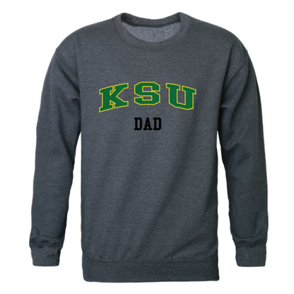 KYSU Kentucky State University Thorobreds Dad Fleece Crewneck Pullover Sweatshirt Heather Charcoal-Campus-Wardrobe