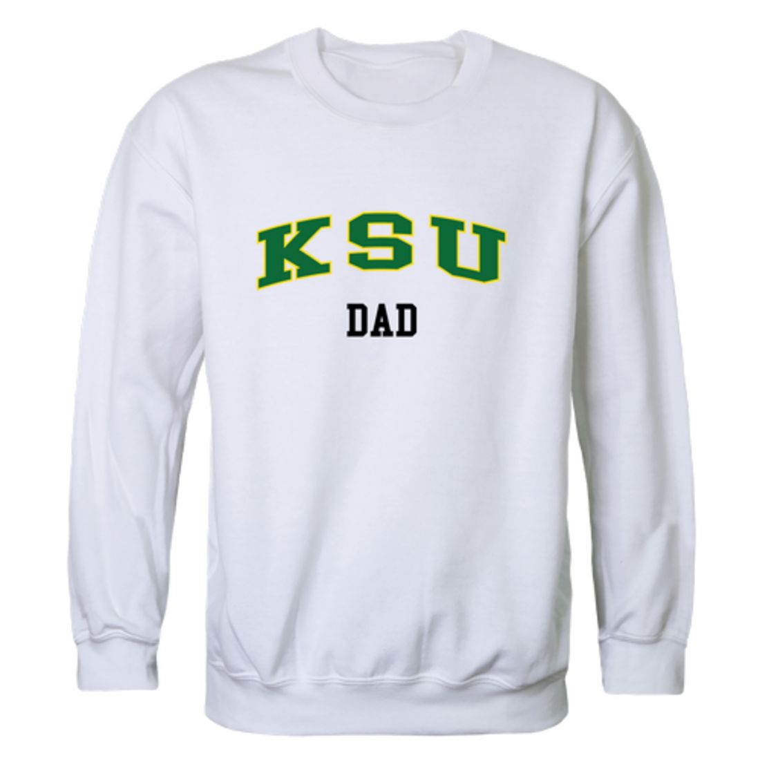 KYSU Kentucky State University Thorobreds Dad Fleece Crewneck Pullover Sweatshirt Heather Charcoal-Campus-Wardrobe