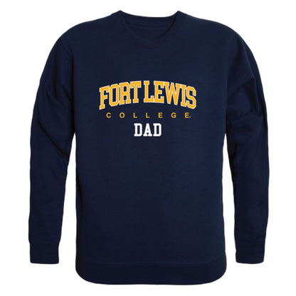 FLC Fort Lewis College Skyhawks Dad Fleece Crewneck Pullover Sweatshirt Heather Grey-Campus-Wardrobe