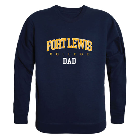 Mouseover Image, FLC Fort Lewis College Skyhawks Dad Fleece Crewneck Pullover Sweatshirt Heather Grey-Campus-Wardrobe