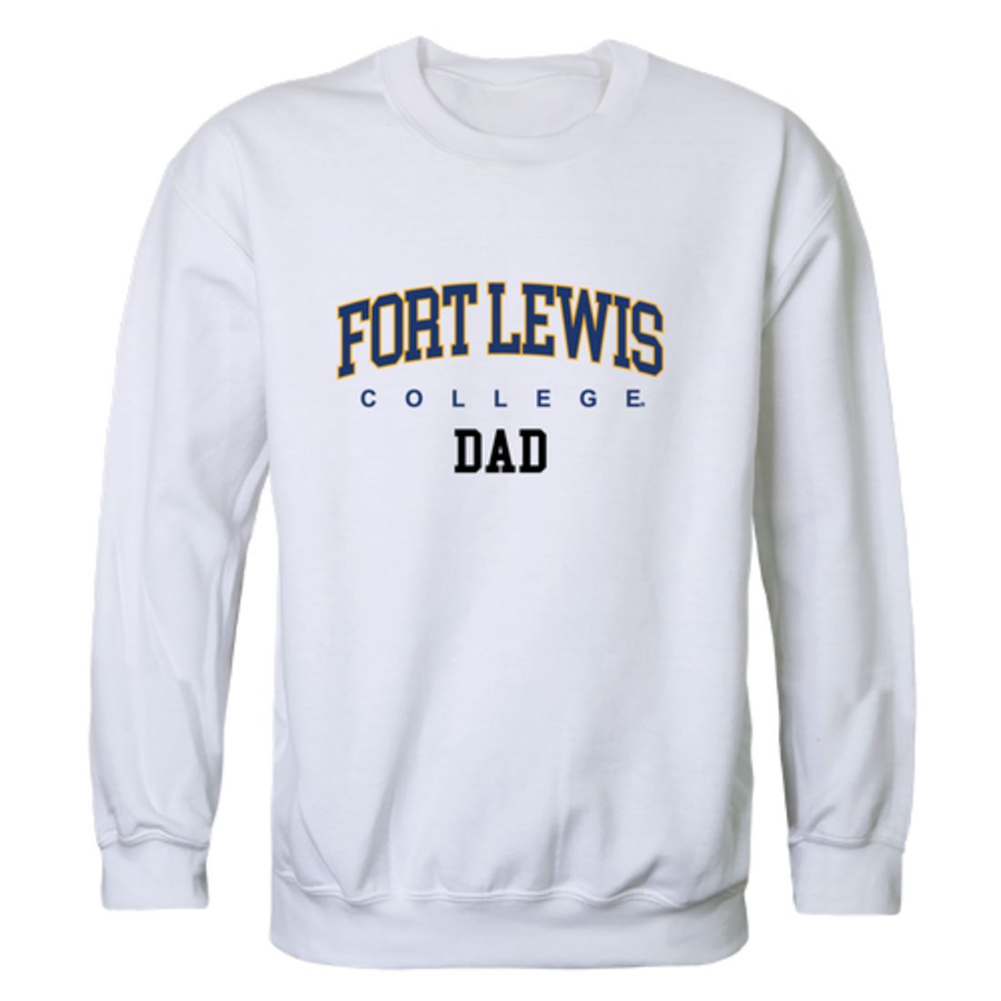 FLC Fort Lewis College Skyhawks Dad Fleece Crewneck Pullover Sweatshirt Heather Grey-Campus-Wardrobe