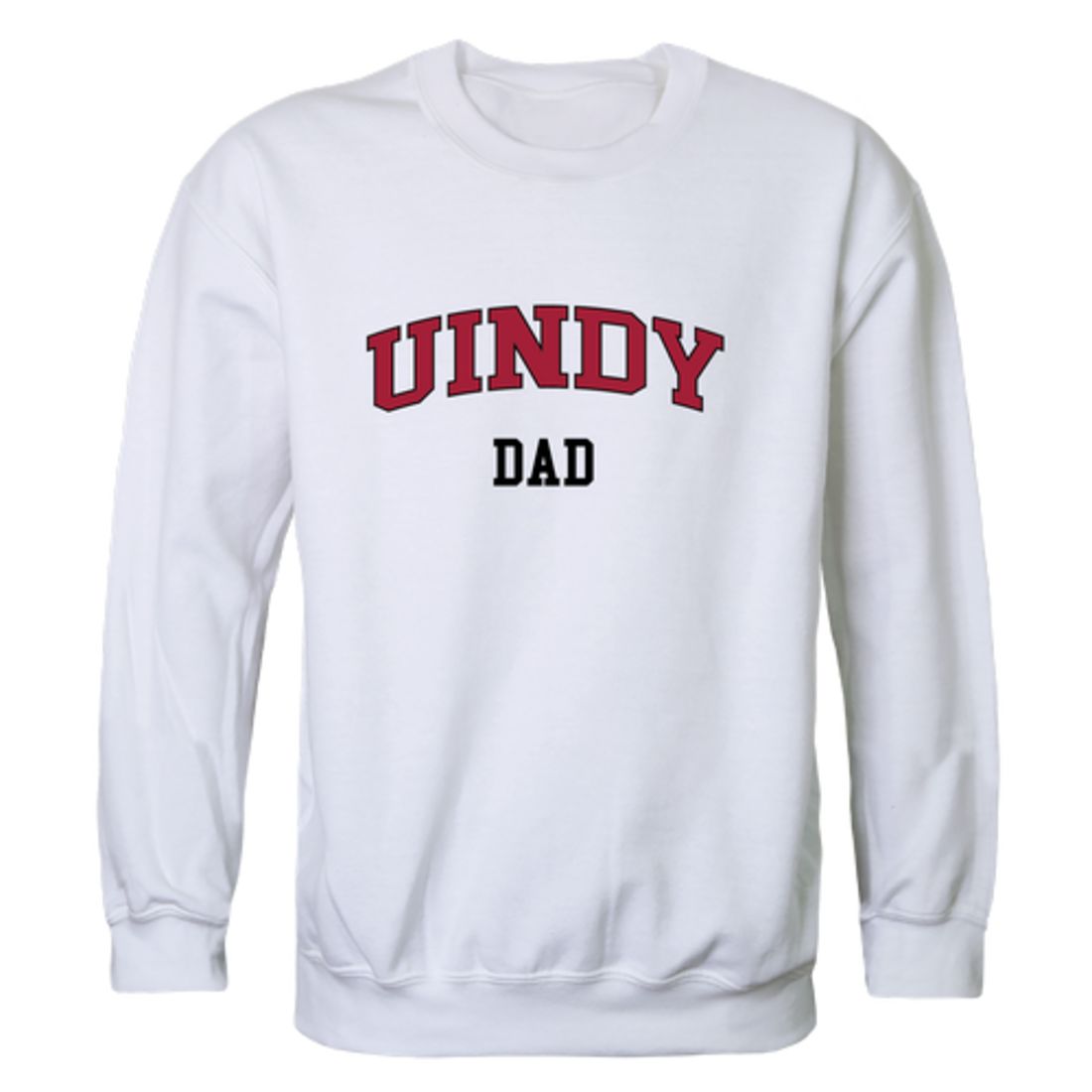 UIndy University of Indianapolis Greyhounds Dad Fleece Crewneck Pullover Sweatshirt Heather Charcoal-Campus-Wardrobe