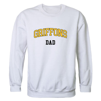 MWSU Missouri Western State University Griffons Dad Fleece Crewneck Pullover Sweatshirt Heather Charcoal-Campus-Wardrobe