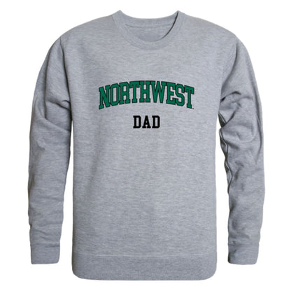 NW Northwest Missouri State University Bearcat Dad Fleece Crewneck Pullover Sweatshirt Forest-Campus-Wardrobe