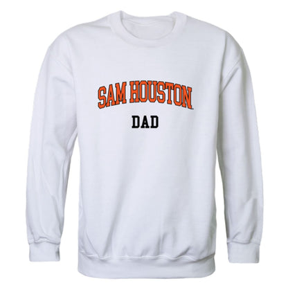 Sam Houston State University Bearkat Dad Fleece Crewneck Pullover Sweatshirt Heather Charcoal-Campus-Wardrobe