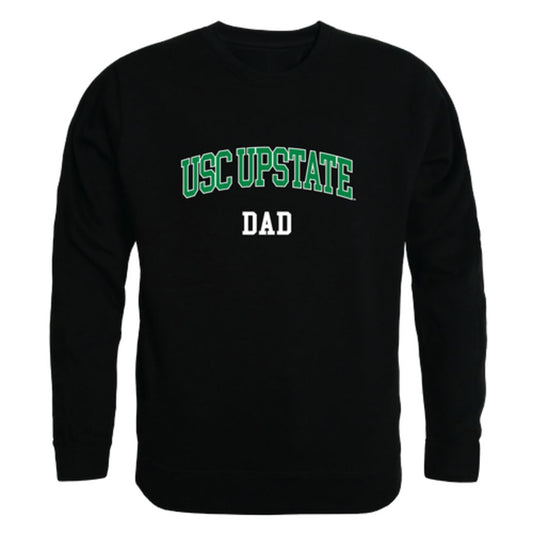 USC University of South Carolina Upstate Spartans Dad Fleece Crewneck Pullover Sweatshirt Black-Campus-Wardrobe