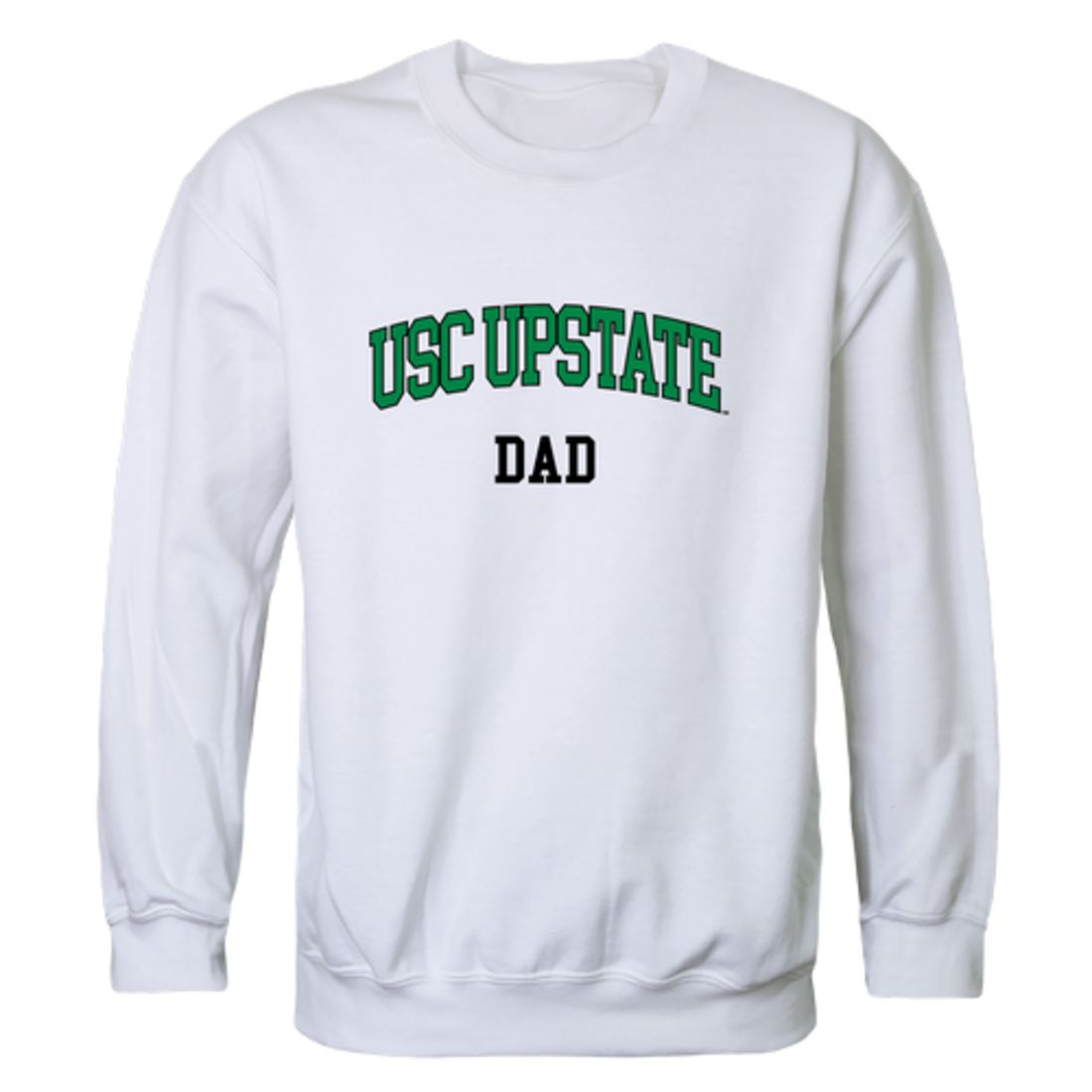 USC University of South Carolina Upstate Spartans Dad Fleece Crewneck Pullover Sweatshirt Black-Campus-Wardrobe