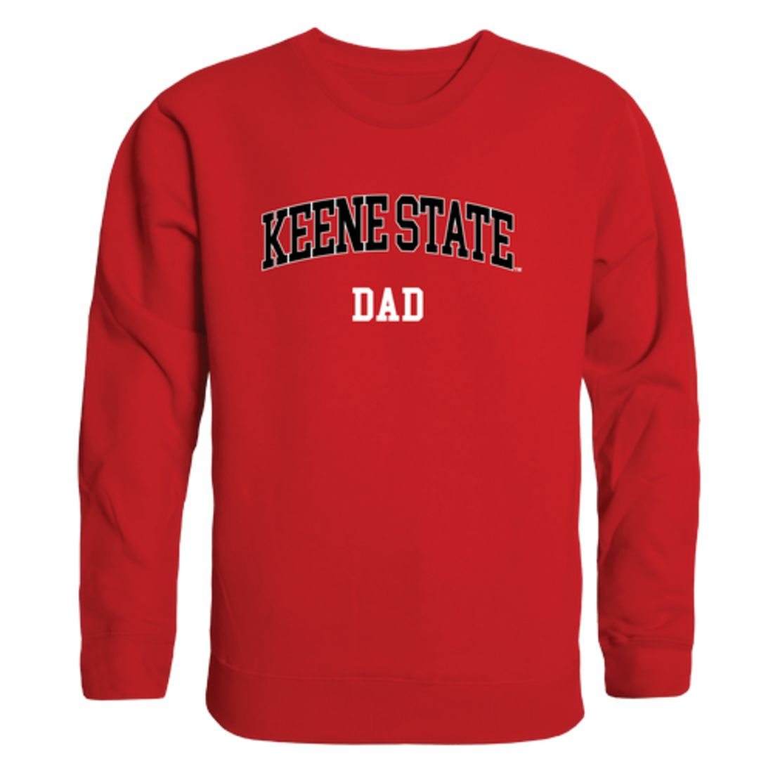 Keene State College Owls Dad Fleece Crewneck Pullover Sweatshirt