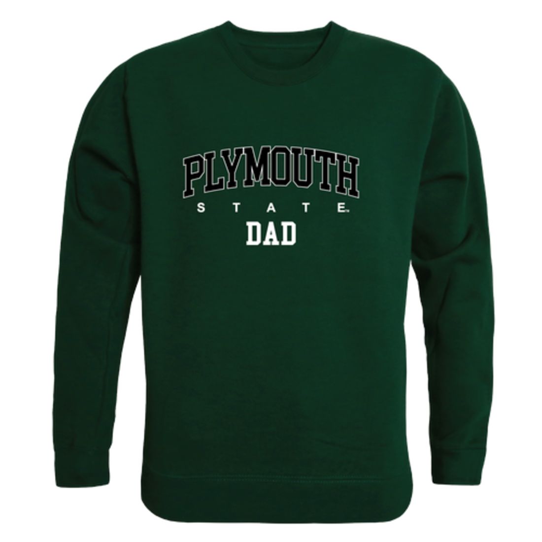 Plymouth State University Panthers Dad Fleece Crewneck Pullover Sweatshirt