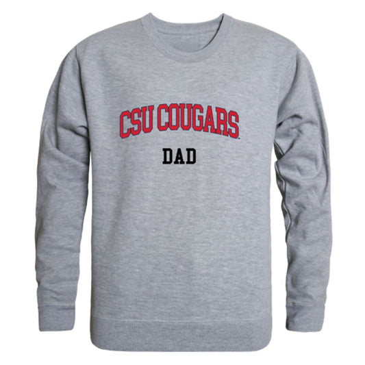 Columbus State University Cougars Dad Fleece Crewneck Pullover Sweatshirt
