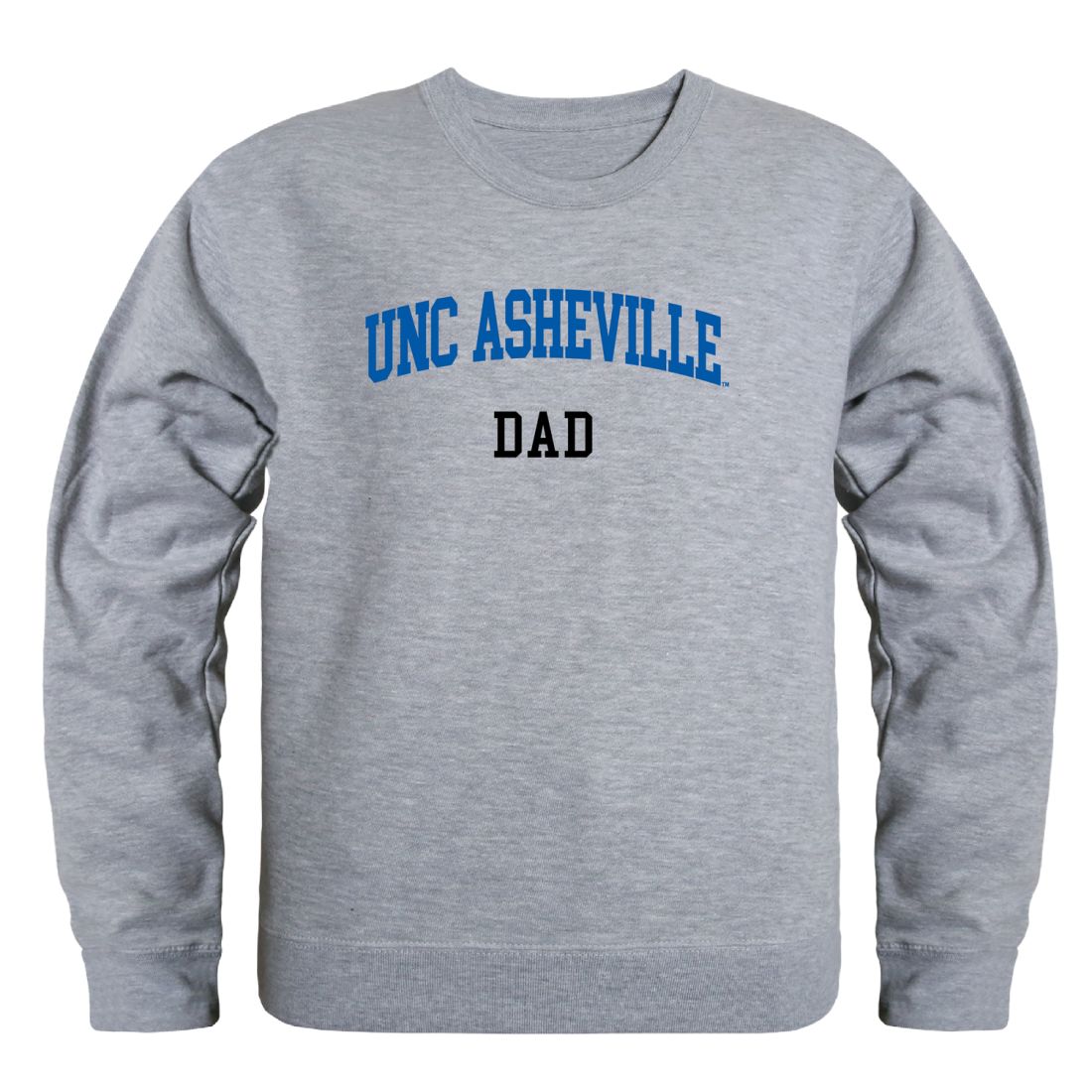 University of North Carolina Asheville Bulldogs Dad Fleece Crewneck Pullover Sweatshirt