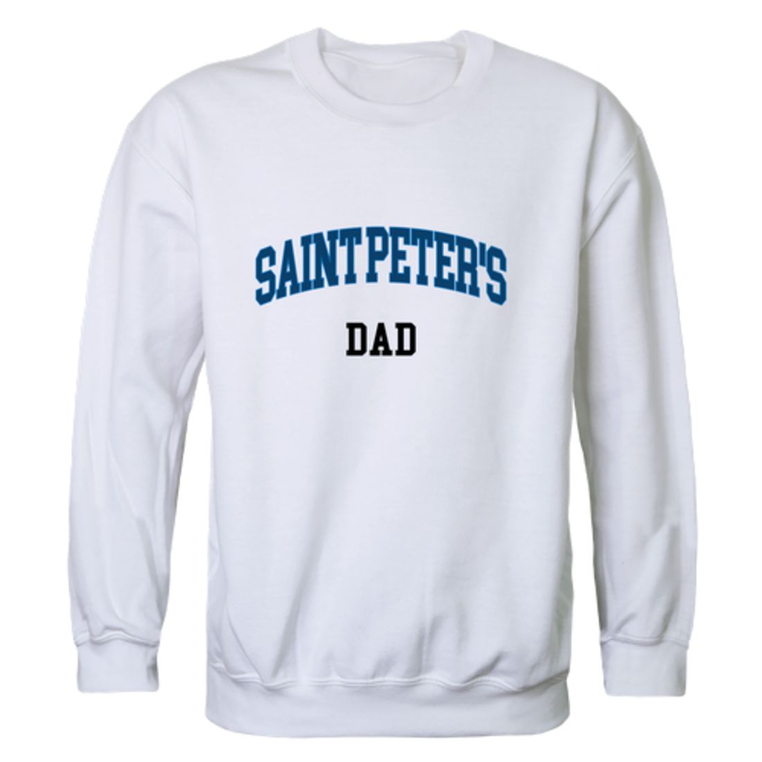 Saint Peter's University Peacocks Dad Fleece Crewneck Pullover Sweatshirt